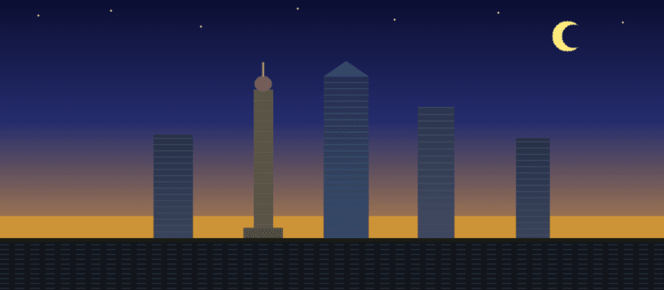 Indianapolis Indiana skyline — Soldiers and Sailors Monument column, Chase Tower, Market Tower — Islamic prayer times