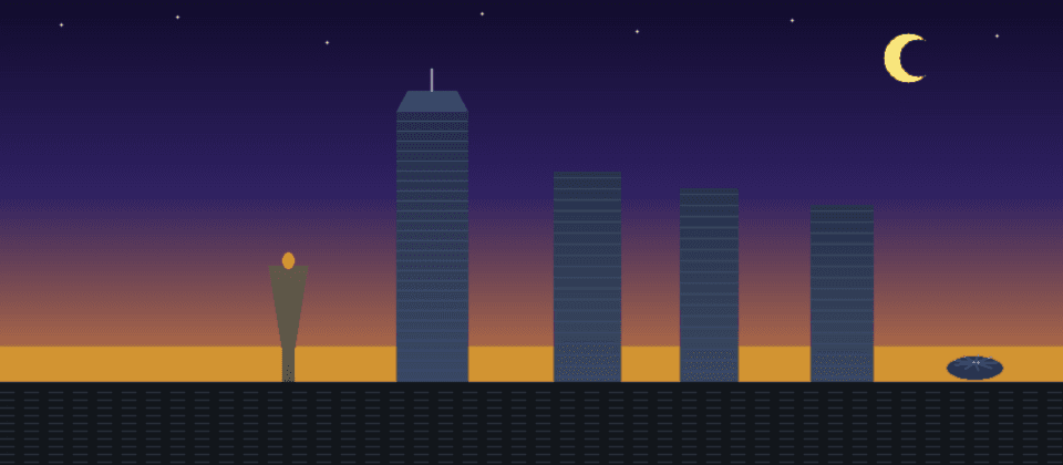 Kansas City skyline — Liberty Memorial WWI obelisk, One Kansas City Place tower, Kansas City fountain — Islamic prayer times