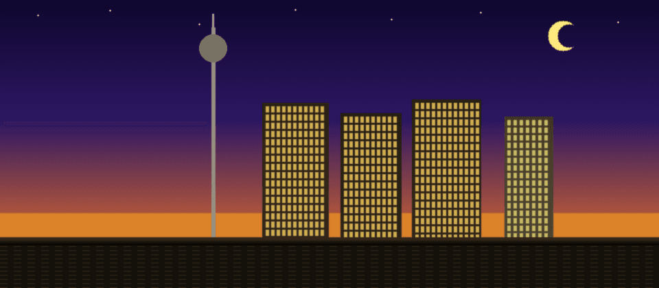 Las Vegas Nevada skyline — the Strip at night, Stratosphere tower, Mojave Desert backdrop — Islamic prayer times