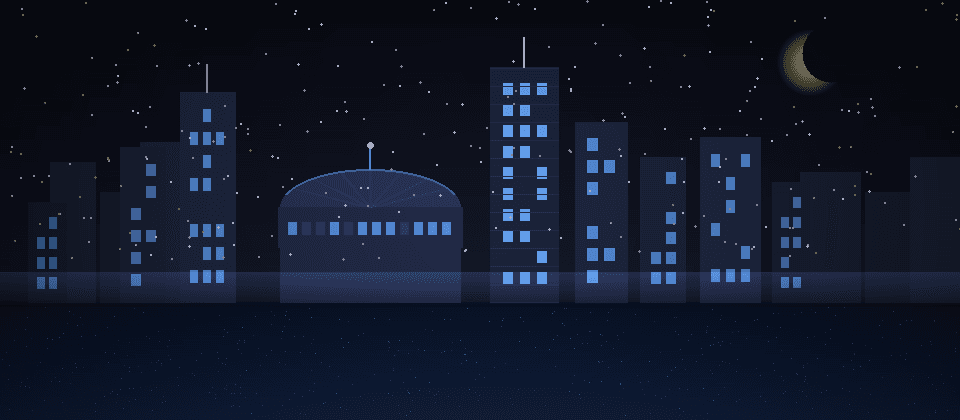 Newark NJ skyline — Prudential Center, Newark Penn Station, Passaic River — Islamic prayer times
